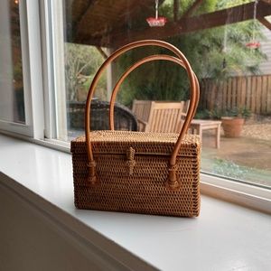 Woven Reed Purse